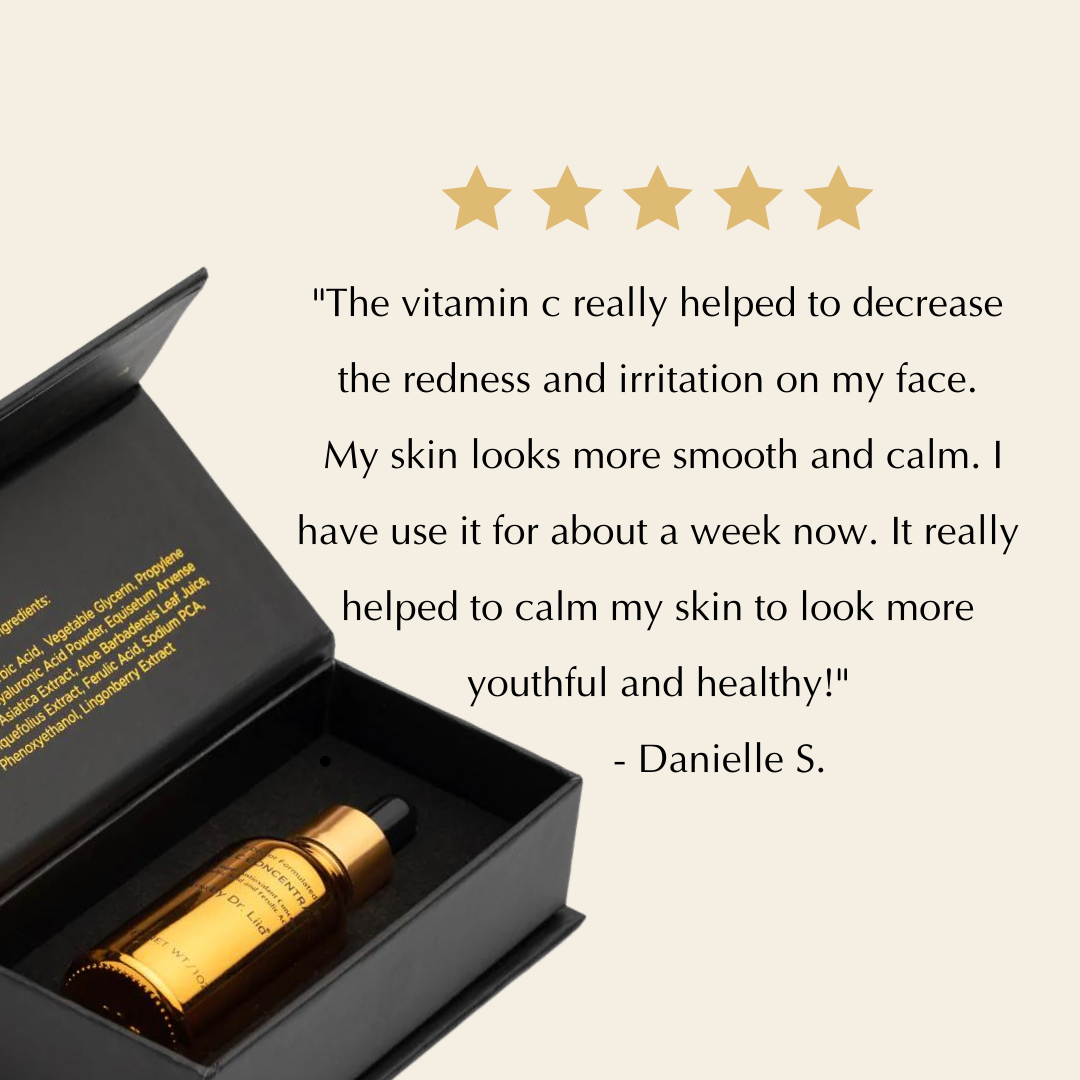 Brightening Vitamin C Glow Serum for Sensitive & Dry Skin – Vegan, Gluten-Free, Anti-Aging, Fragrance-Free