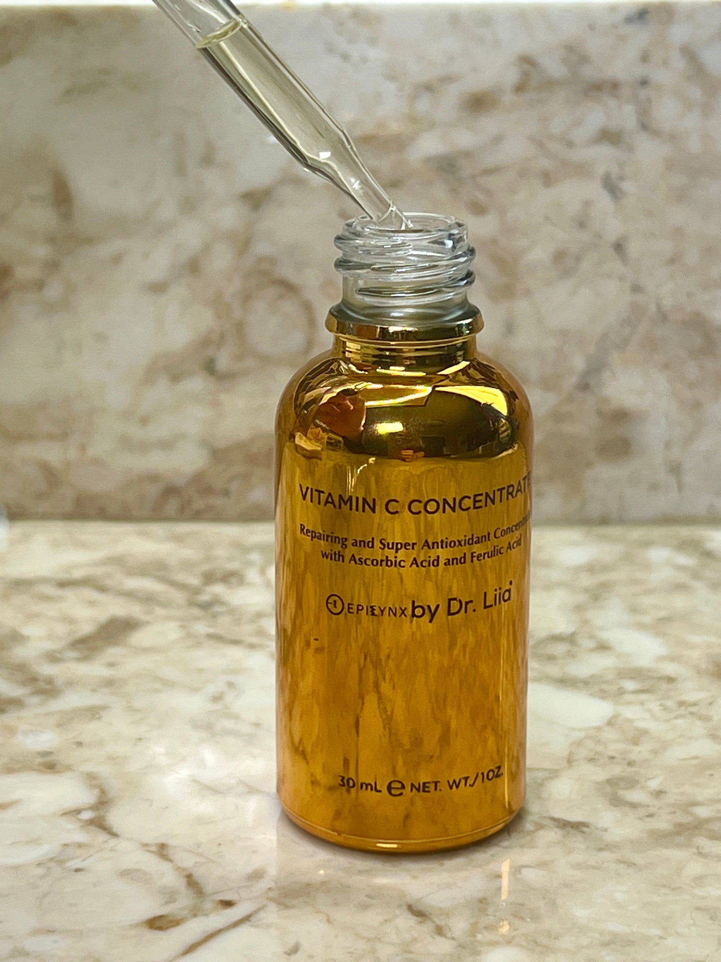 Brightening Vitamin C Glow Serum for Sensitive & Dry Skin – Vegan, Gluten-Free, Anti-Aging, Fragrance-Free