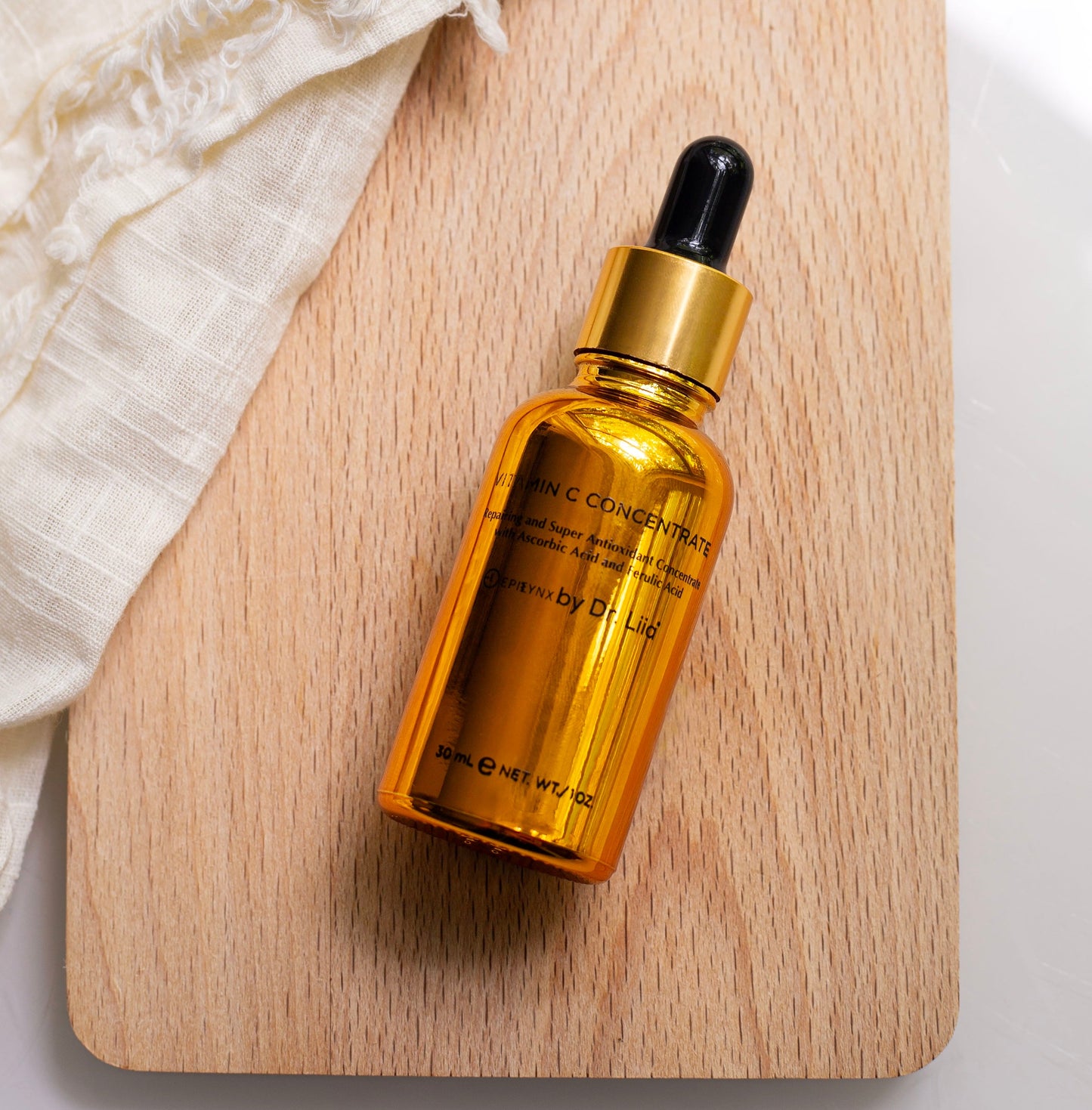 Brightening Vitamin C Glow Serum for Sensitive & Dry Skin – Vegan, Gluten-Free, Anti-Aging, Fragrance-Free